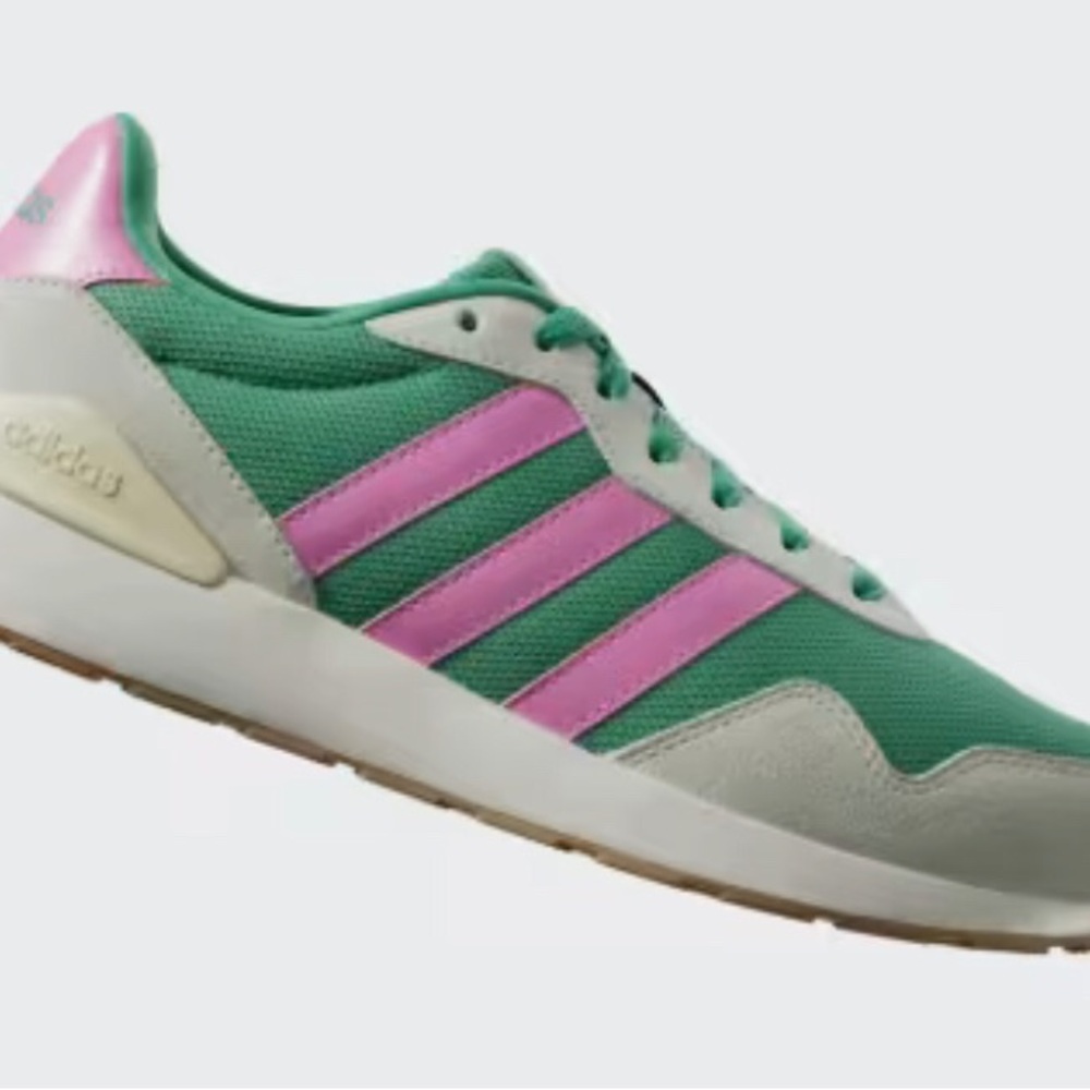 Adidas Women's Sneakers in Green and Pink - Picture 2 of 10